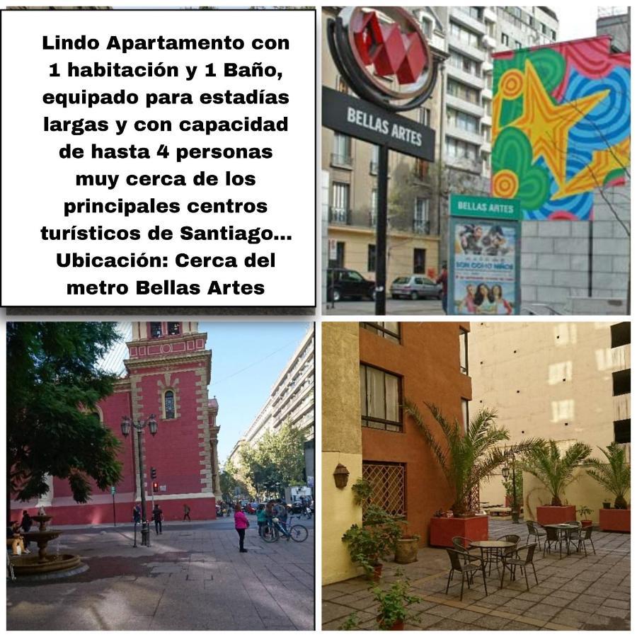 Centrico, Comodo Y Moderno Con Vista Privilegiada Hasta 4Pers Santiago de Chile Zewnętrze zdjęcie
