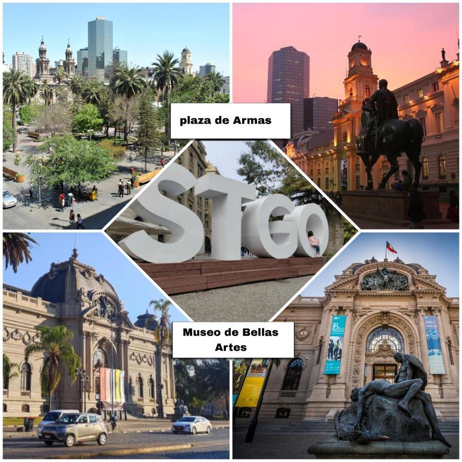 Centrico, Comodo Y Moderno Con Vista Privilegiada Hasta 4Pers Santiago de Chile Zewnętrze zdjęcie